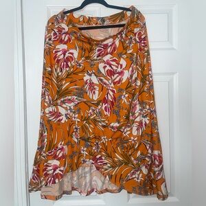 Floral Orange Women’s Skirt